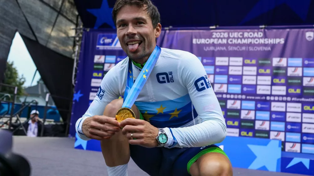 07.10.2026.  Primož Roglič. Člani Evropsko prvenstvo v kolesarstvu Slovenijaz 2026. &Scaron;enčur. 