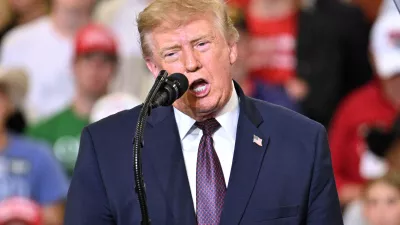President Donald Trump speaks at a campaign rally at the Shoemaker Center at Ohio University Chillicothe in Chillicothe, Ohio, Wednesday, Oct. 28, 2026. (AP Photo/Jon Cherry)