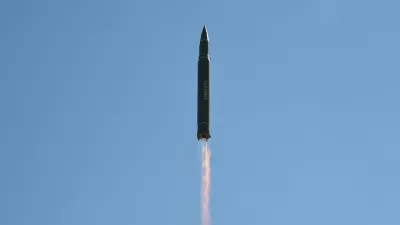 The intercontinental ballistic missile Hwasong-14 is seen during its test in this undated photo released by North Korea's Korean Central News Agency (KCNA) in Pyongyang, July, 4 2017. KCNA/via REUTERS ATTENTION EDITORS - THIS IMAGE WAS PROVIDED BY A THIRD PARTY. REUTERS IS UNABLE TO INDEPENDENTLY VERIFY THIS IMAGE. NO THIRD PARTY SALES. SOUTH KOREA OUT.