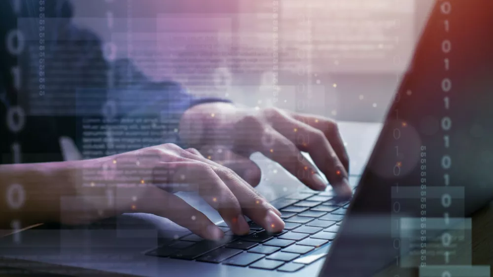 Hackers are working on solving hacks for cybersecurity programmers and technologists. Website Design and Social Security cyber concept,Image: 1132047145, License: Royalty-free, Restrictions:, Model Release: no 