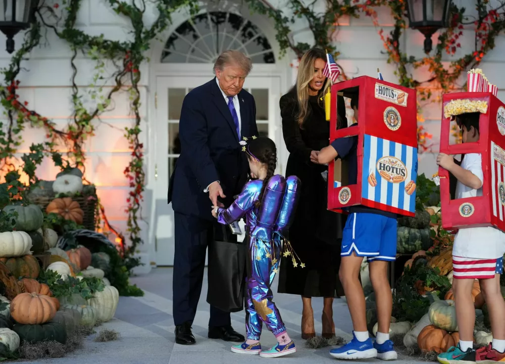 US President Donald Trump and first lady Melania Trump host a Halloween event at the White House in Washington, DC, US, October 29, 2026. REUTERS/Eric Lee