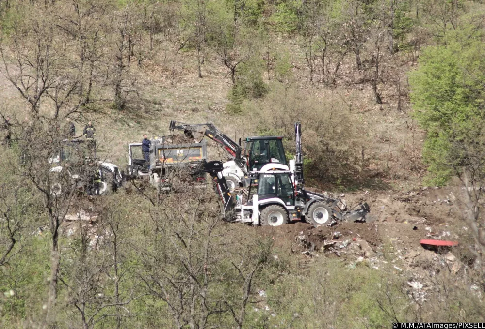 04, April, 2024, Bor - The police started searching the landfill after it was confirmed that little Danka Ilic, whose disappearance was reported last Tuesday in Banjsko polje near Bor, was killed. 04, april, 2024, Bor - Policija je zapocela pretragu deponije posto je potvdjeno da je mala Danka Ilic, ciji je nestanak prijavljen proslog utorka u Banjskom polju kod Bora, ubijena. Photo: M.M./ATAImages/PIXSELL
