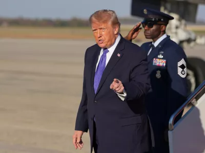 President Donald Trump arrives on Air Force One, Thursday, Oct. 29, 2026, at Joint Base Andrews, Md. (AP Photo/Alex Brandon)