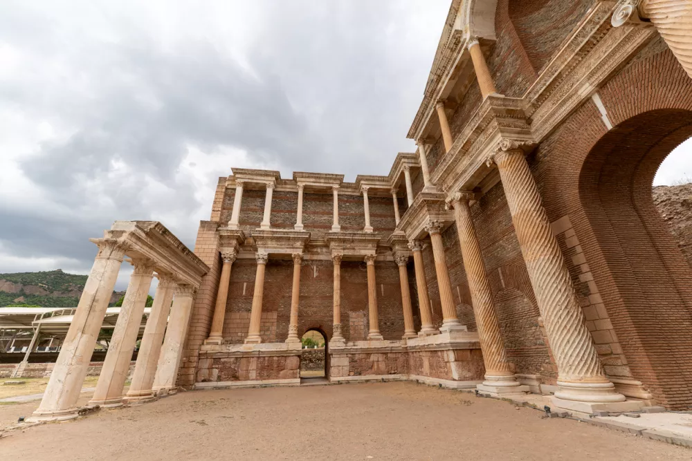 Gymnasium of Sardis Ancient City, Sart, Manisa City, Turkiye