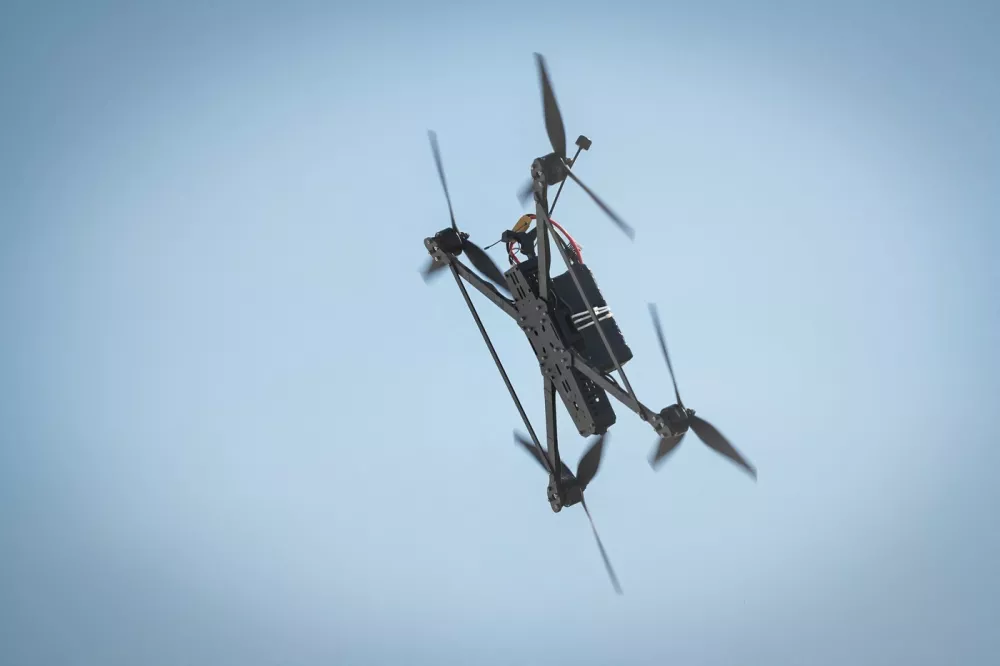 ANKARA, TURKIYE - OCTOBER 22: The first Best International Military Drone Team Competition (BIMDTC-2026), organized by the Turkish Land Forces Command, continues at Martyr Army Pilot First Lieutenant Gurcan Ulucan Square in Sincan Temelli, in Ankara, Turkiye on October 22, 2026. The competition aims to strengthen international cooperation among participants from different countries, encourage the sharing of knowledge and experience, and enhance mutual understanding and professional interaction. Ahmet Serdar Eser / Anadolu/ABACAPRESS.COM,Image: 1145646674, License: Rights-managed, Restrictions:, Model Release: no 