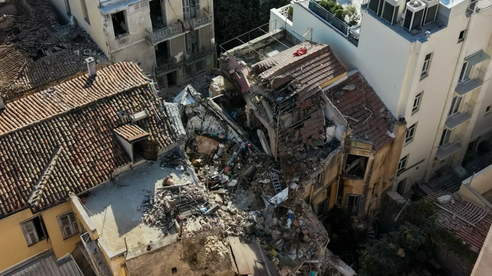 Pogled na posledice eksplozije z vi&scaron;ine. / Foto: Profimedia