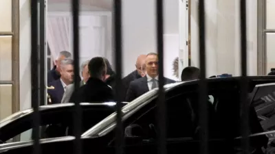 Polish President Karol Nawrocki, who had been flying to Senegal for a state visit and turned the plane around to return to Warsaw, leaves Poland's Constitutional Tribunal after the tribunal said on its website that the tribunal's president, Bogdan Swieczkowski, who was a deputy justice minister under the Law and Justice (PiS) government, had been suspended on Friday, in Warsaw, Poland, October 31, 2026. Agencja Wyborcza.pl/Slawomir Kaminski via REUTERS   ATTENTION EDITORS - THIS IMAGE WAS PROVIDED BY A THIRD PARTY. POLAND OUT. NO COMMERCIAL OR EDITORIAL SALES IN POLAND.